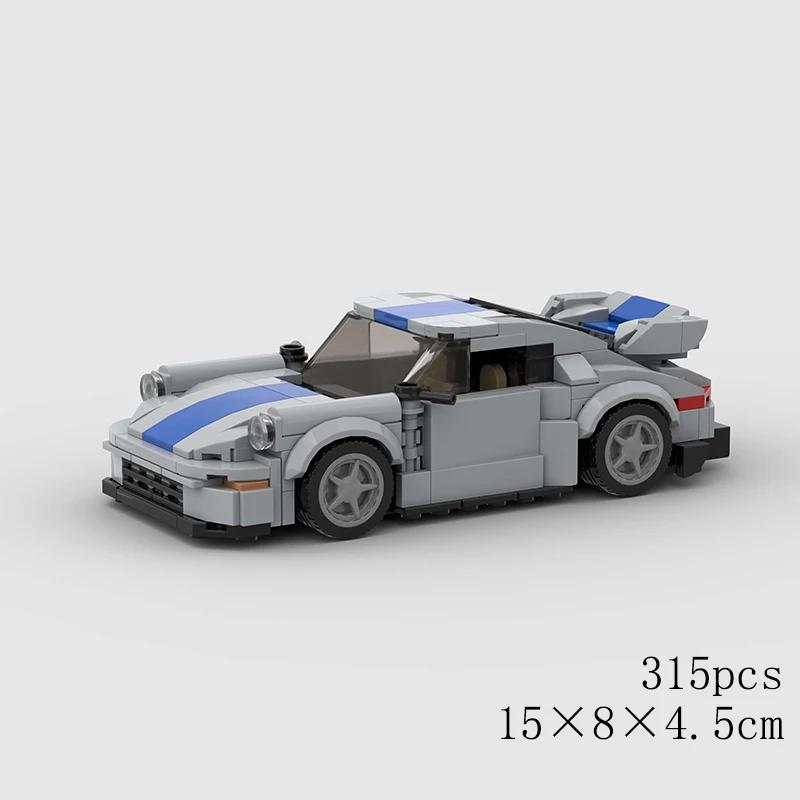 MOC Pickup Car Model Building Blocks GT RS6 Super Race Speed Racing Sports Police Vehicle Technical Racing Brick Christmas Gif