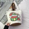 2025 Portable Bucket Bag Hand-Carrying Out Ins Canvas Bag Cute Girl Mobile Phone Female Bag