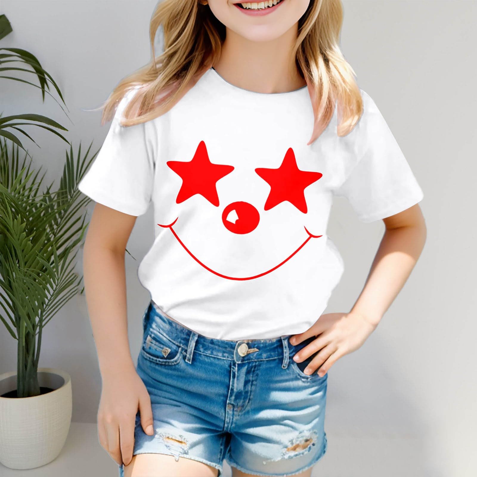 

Детские Топы Смешные Футболки с Принтом Футболка с Круглым Вырезом и Коротким Рукавом Топ Футболка для Благотворительного Мероприятия Праздника Повседневная Унисекс Футболка Топ 110 белый