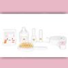 Wooden girl's dressing table, mirror, accessories, white, elegant, neutral