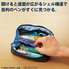 KOKUYO Pen Case Shellbro Purple X Emerald Green F-VBF190-4