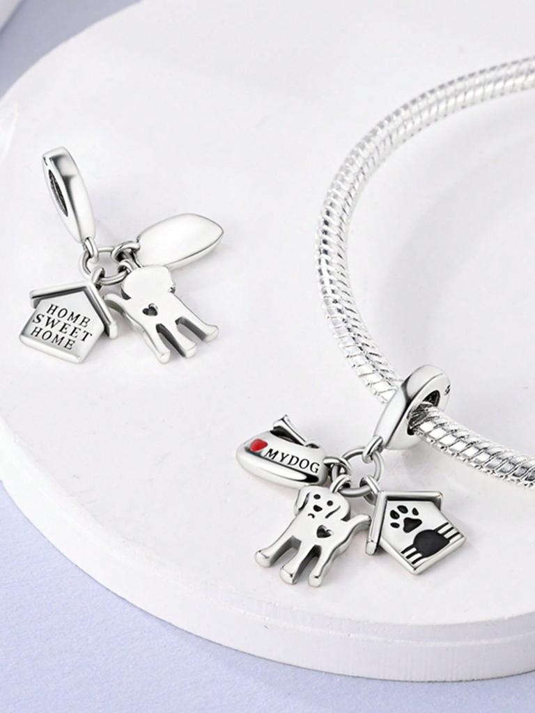 Charms Plata Cute Elephant Bear Beads Copper Plated Fit Copperoriginal Bracelet For Jewelry Making Diy Charm