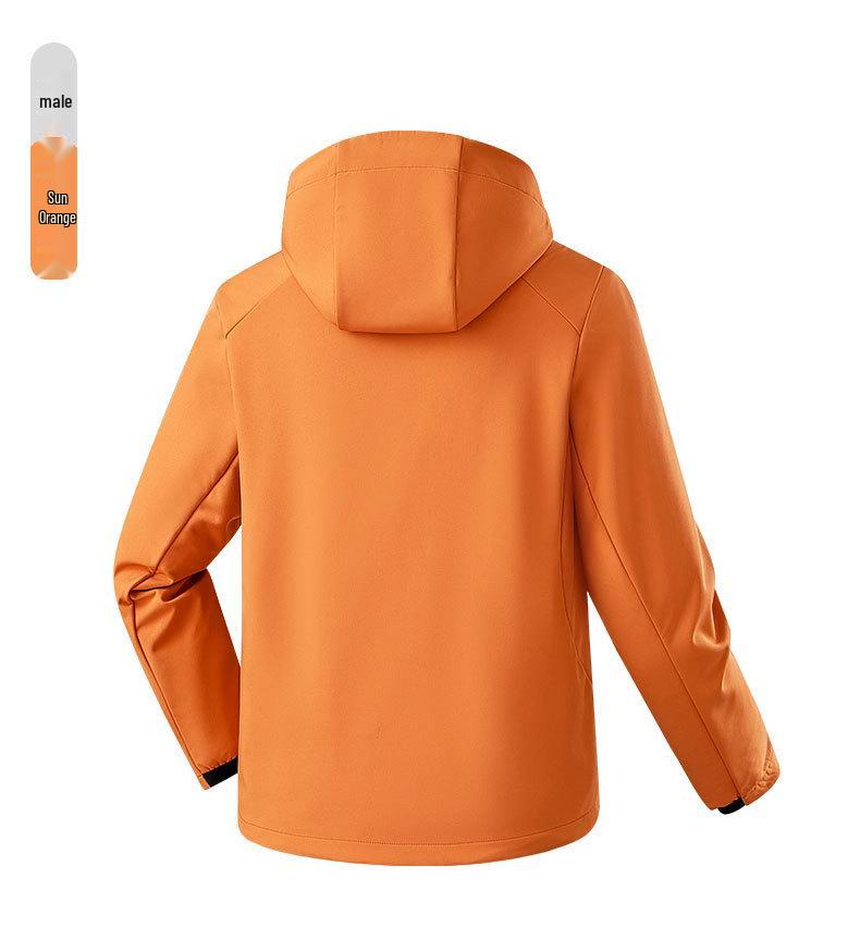 7A Antibacterial Waterproof Softshell Fleece Hooded Jacket: Outdoor Climbing & Casual Wear