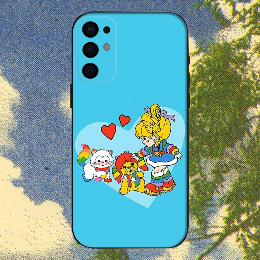 Cute Rainbow B-BriteS Phone Case For Samsung S25,S24,S21,S22,S23,S30,Ultra,S20,Plus,Fe,Lite,Note,10,9,5G Black Cover