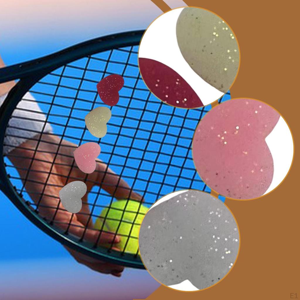 4Pcs Tennis Racket Dampener Vibration Avoid Shock Absorber for Gifts