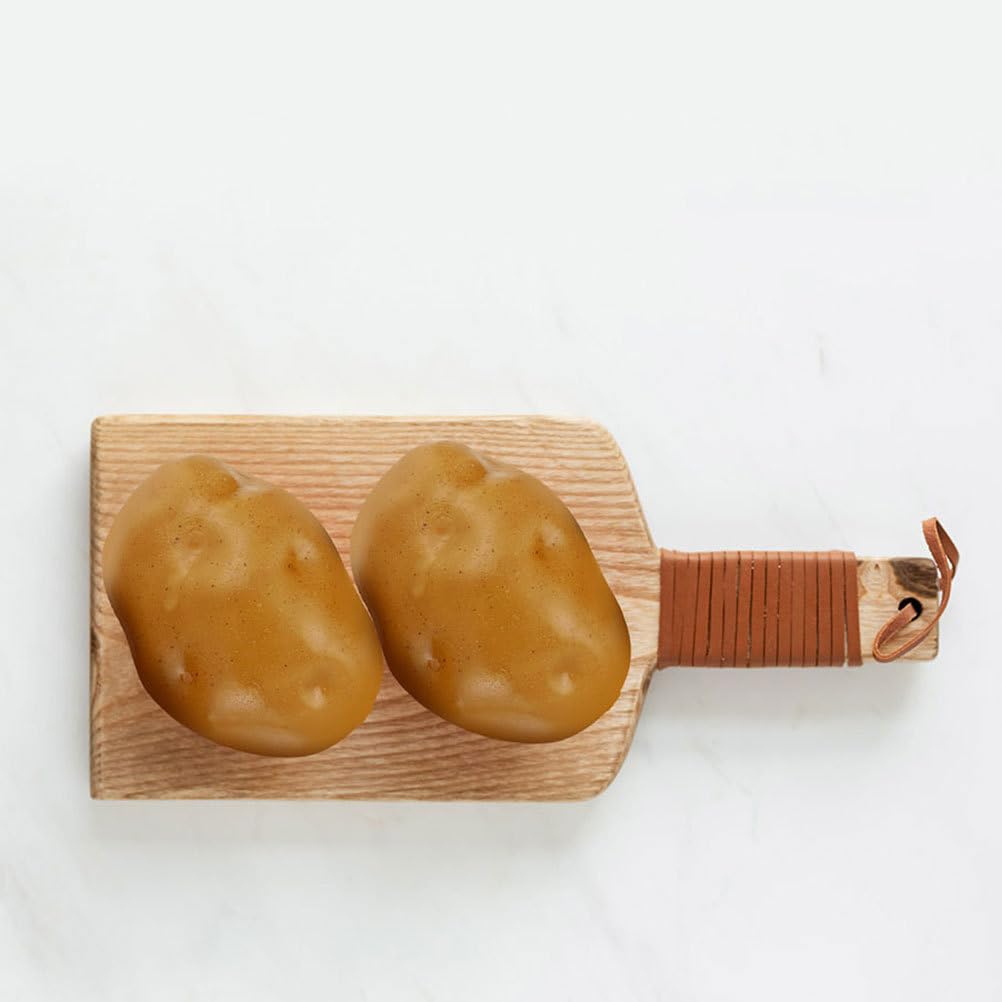 Amosfun 9cm Fake Potato Realistic Fake Lightweight Styrofoam Perfect for Photo Store Kitchen Pretend and Harvest Model, Potato, Model, Shoots,