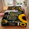3pcs Mom's Love Letter Quilt Cover Set - Soft and Cozy Bedroom, Guest Room and Dorm Decorative Bedding 3-Piece Set 1 Quilt Cover + 2 Pillow Shams