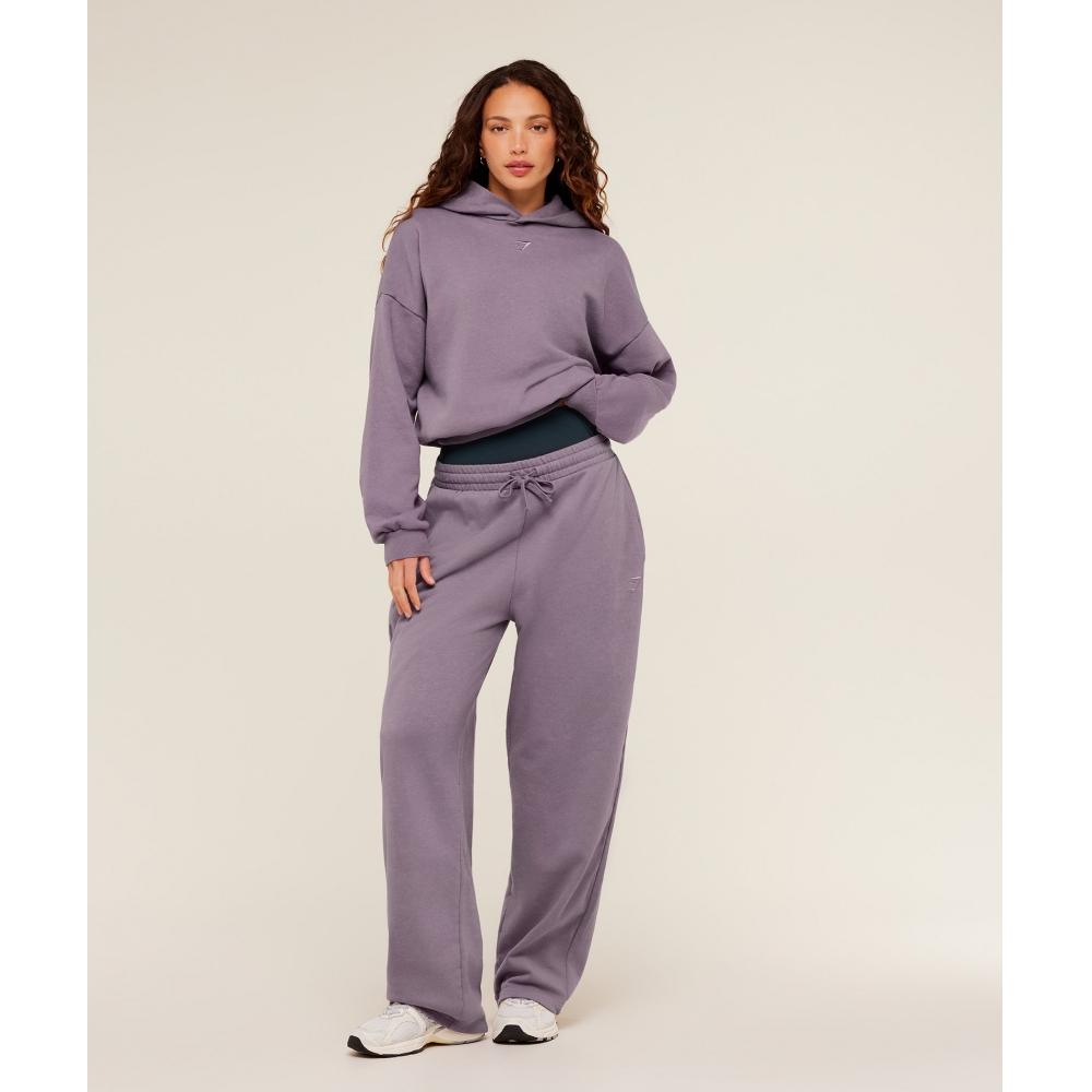 Gymshark Power Washed Joggers Dusk Purple   Acid Wash Small Ball B4c2h Pclw