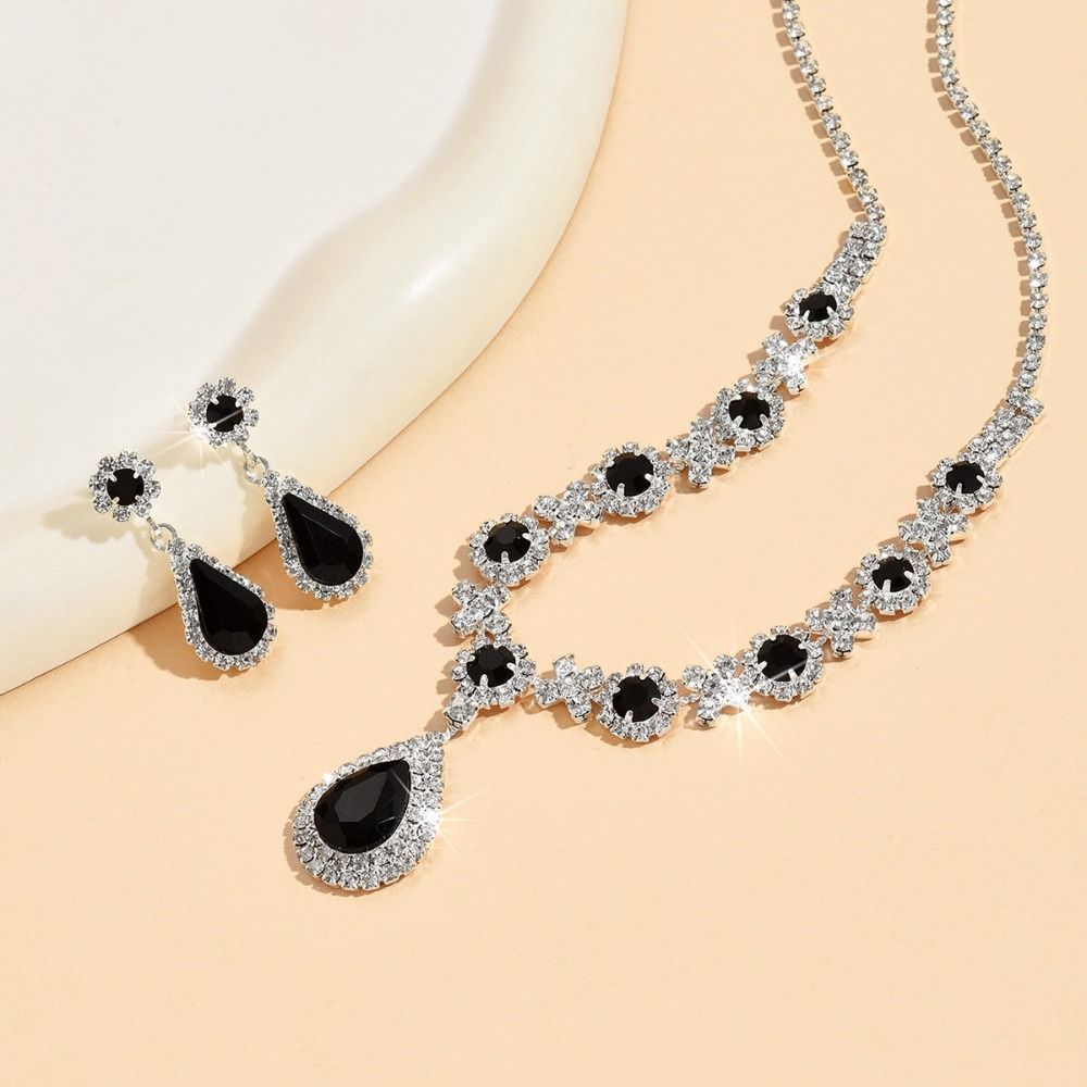 Fashionable Pendant Necklace Luxury Wedding Jewelry Set  Valentine Day Gift