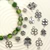 100 Pieces Four Leaf Grass Pendant Jewelry Making Supplies Alloy Texture Crafting Supplies Jewelry Part Jewelry Pendant