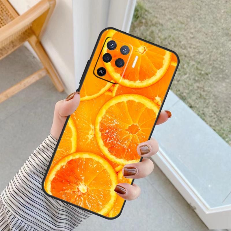 

Summer Fruit Orange Case For Oppo A94 A74 A54 A80 A60 A40 A18 A38 A58 A78 A98 A96 A76 A16 A15 A17 A57 A77 A5 Pro OPPO A57 5G