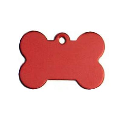 Cheap Multicolor Aluminum Dog Collar Tags Custom Logo Bone Shape Features Lights Solid Pattern Material