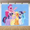 My Little Pony theme can be customized for children and girls birthday party decoration decoration background cinema shooting
