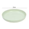 23cm Wheat Straw Plate 8-color Plate Wheat Straw Hotel Vegetable Fruit Plate Stackable Unbreakable Reusable BPA Free Tableware