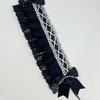 Sweet Ruffled Hairband Ribbon Bow Lolita Hair Clip Creative Maid Cosplay Headdress  Party