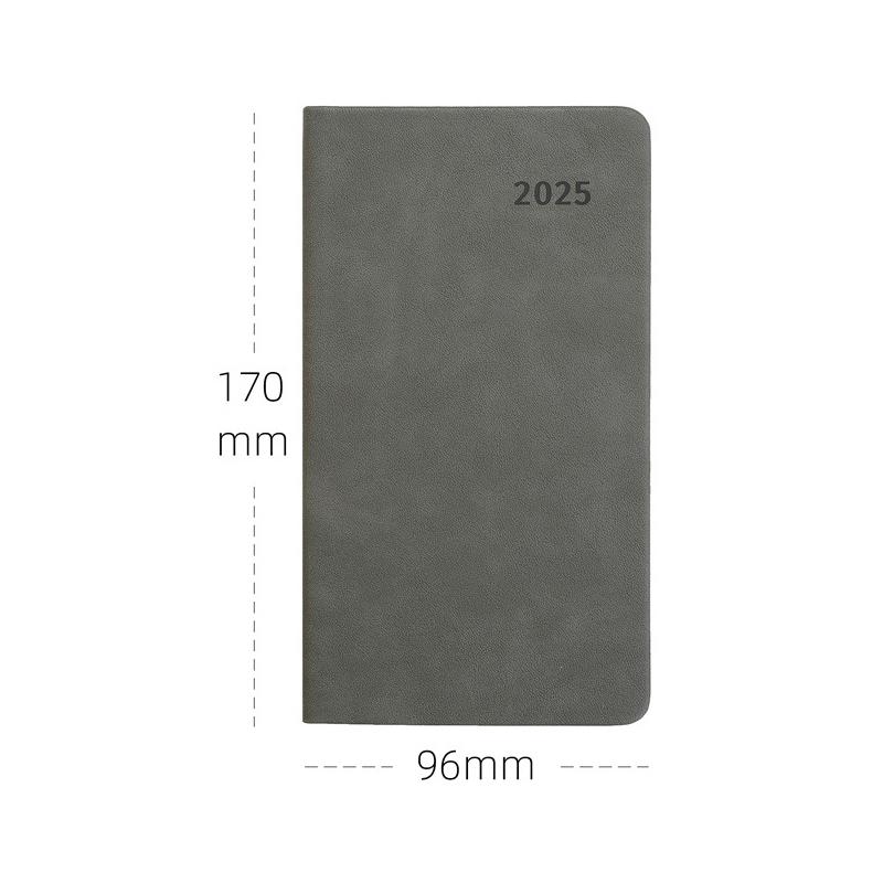 Leather Agenda 2025 Monthly Planner Notebooks Portable A6 Diary Notepad Journal Notebook Office Accessories Mini Pocket Notepad