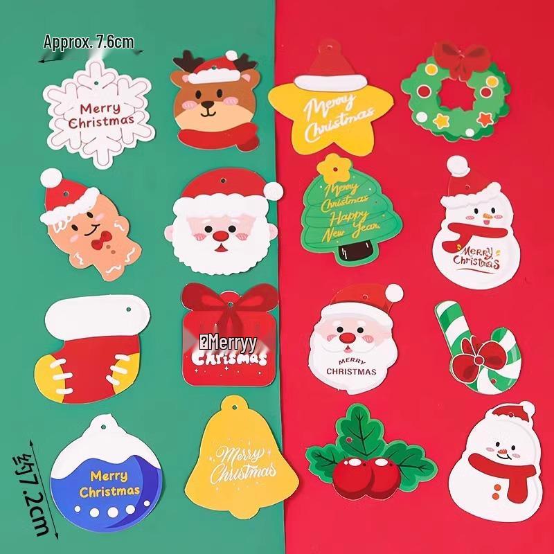 Christmas Cake Toppers: Santa, Tree, Snowman & Bells Ornaments