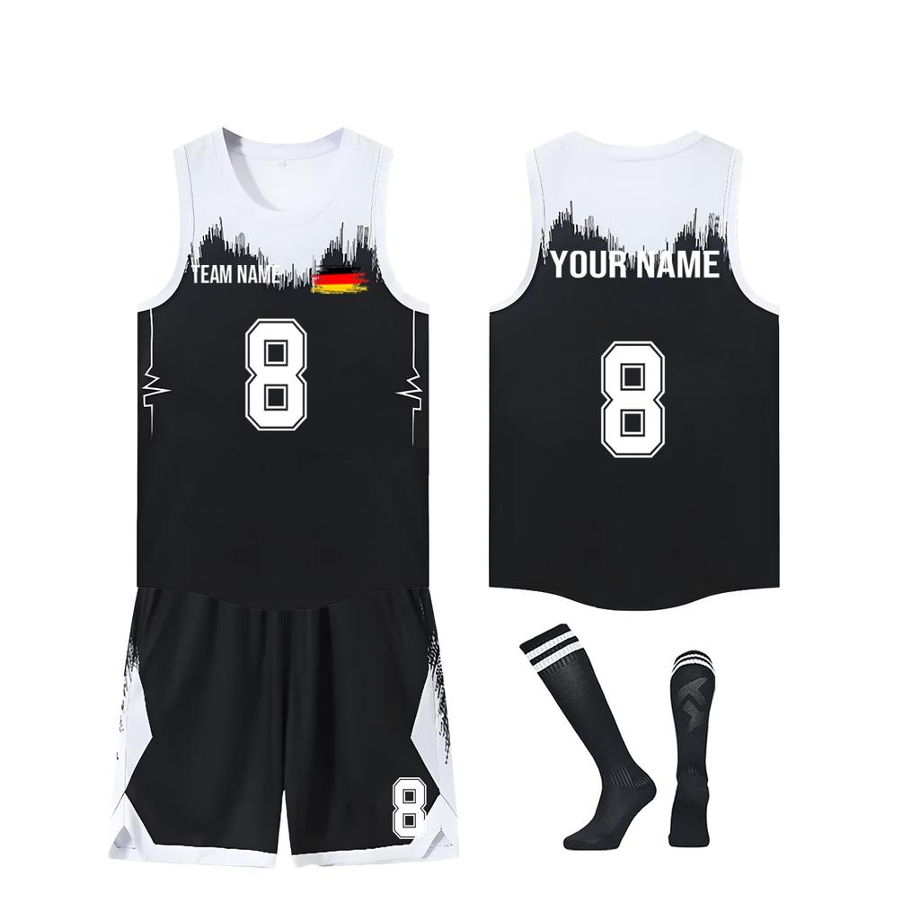 DIY Custom Adult And Children Three-piece Basketball Uniforms