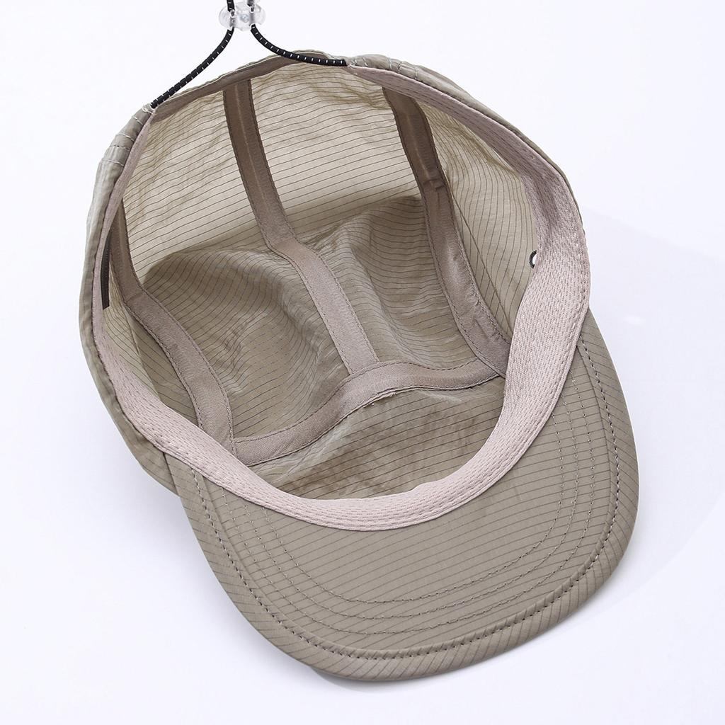 Fashion Hat Japanese simple, light, breathable and quick-drying five-piece baseball cap for men and women without soft top sunscreen cap summer