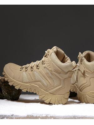 Large Tactical Non-slip Breathable Outdoor Desert Combat Mountaineering Hiking Boots