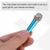 Uxcell Mini Microphone for Cell with Sponge Phone Pack of 2 Phones, C-Type Microphone, Small, Holder, Cover, Earphone, Recording, Blue/Hot Pink,