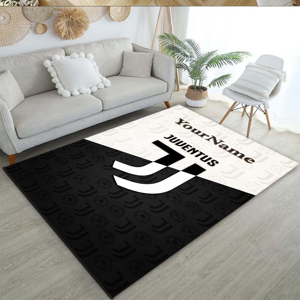 Juventus Personalized Name Floor Mat Suitable for Study room Outdoor Dormitory Living Rooms Anti-slip Rug Office home decor