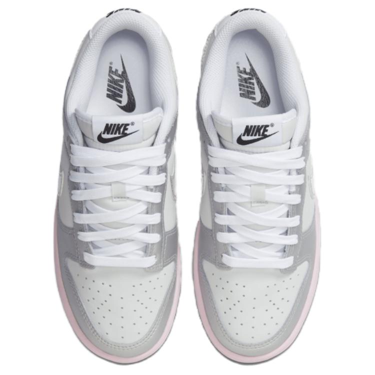 Nike Dunk Low LX Photon Dust Pink Foam Women Sneakers Grey Medium-Soft-Pink Metallic-Silver HM3698-006