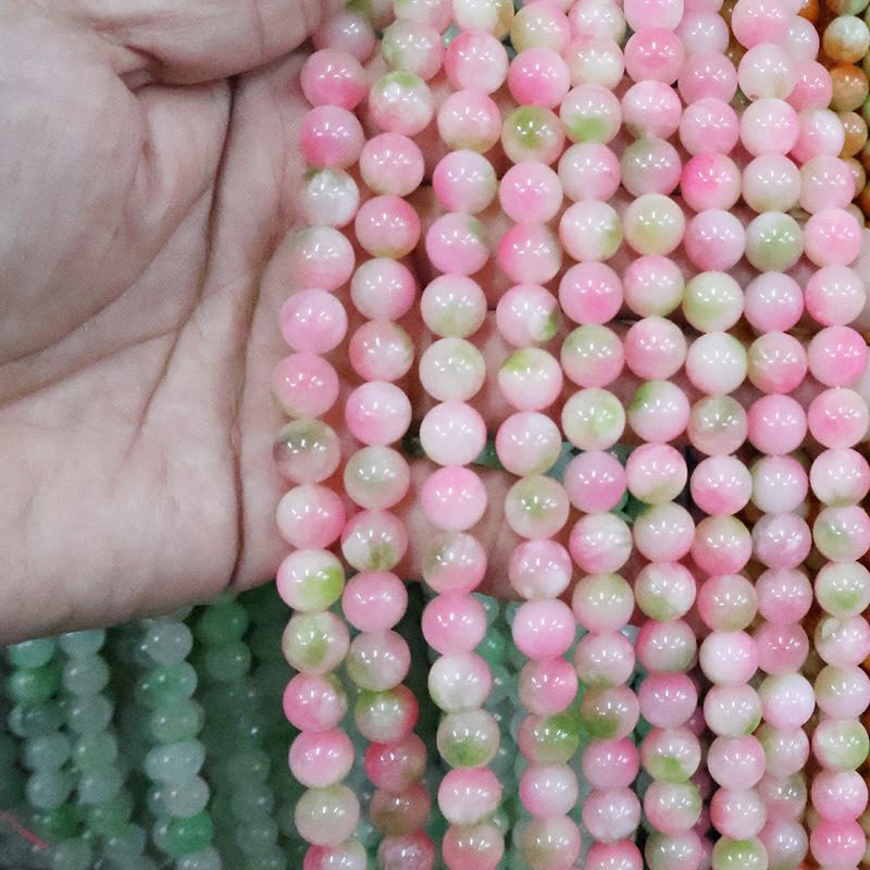 Optimized Colored Natural Stone Round Beads for DIY Jewelry Accessories