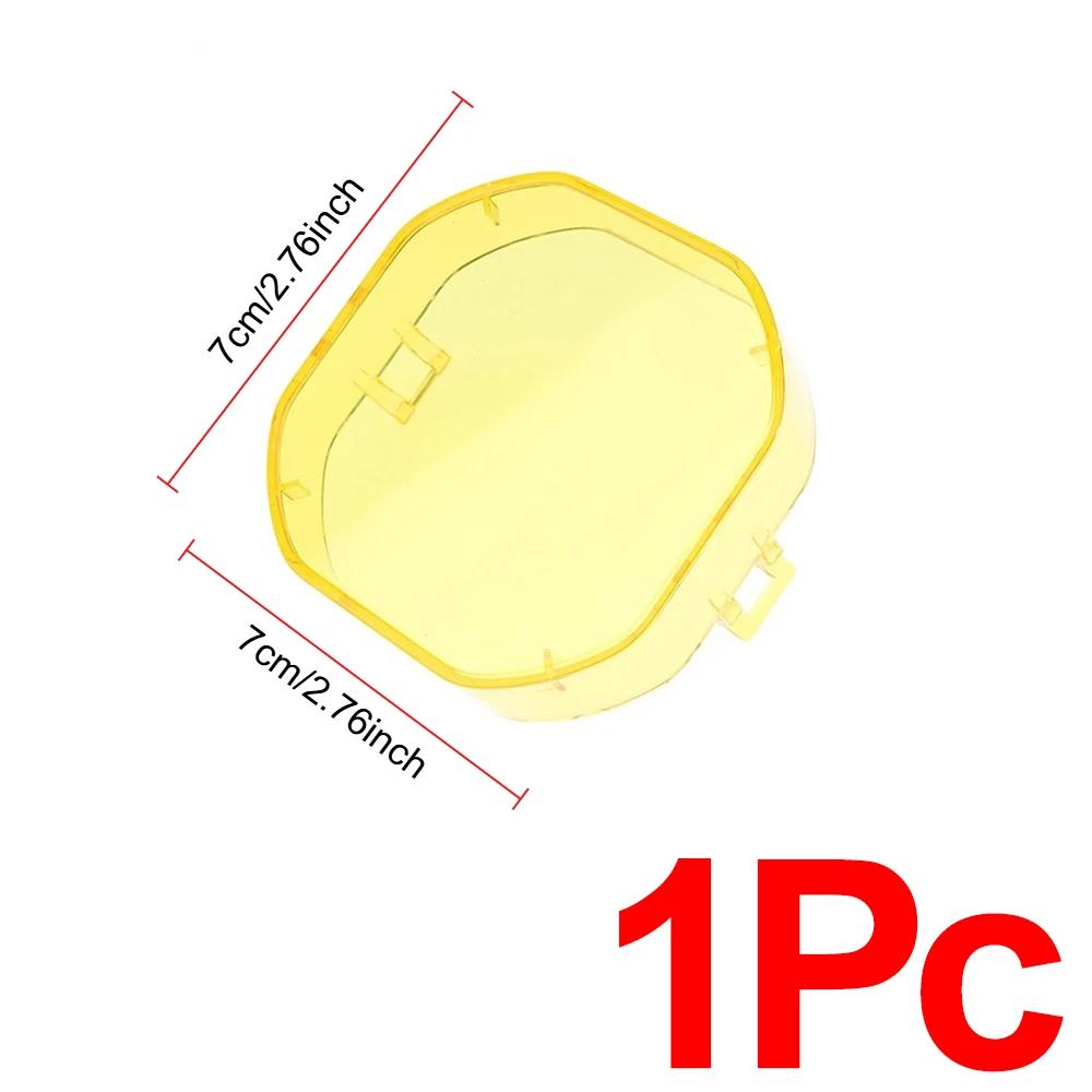 

40W LED Work Light Cover Off Road Spot Light Cover Waterproof Clover Black Shade Cover Car Light Shell Cube Lighting Housing Yellow-1Pc