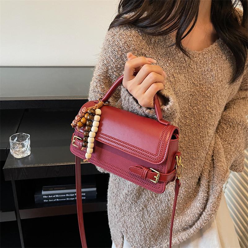 Crossbody Bag For Women Pu Leather Small Square Handbag With Magnetic Closure For Daily Use