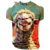 Men's 3D Print T-Shirt with 3D Design, Round Neck, Short Sleeve, Loose Fit, Plus Size, Summer Men's Wear