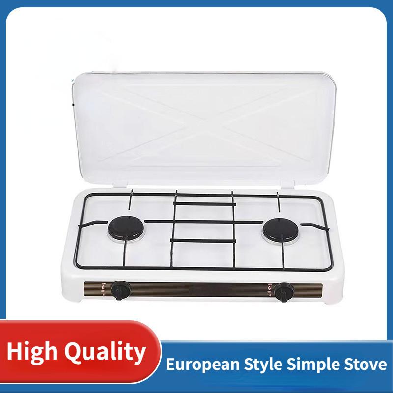 European Style Simple Double Head Small StovePortable Desktop Gas Stove Household Cooking Utensils Gas Cooker