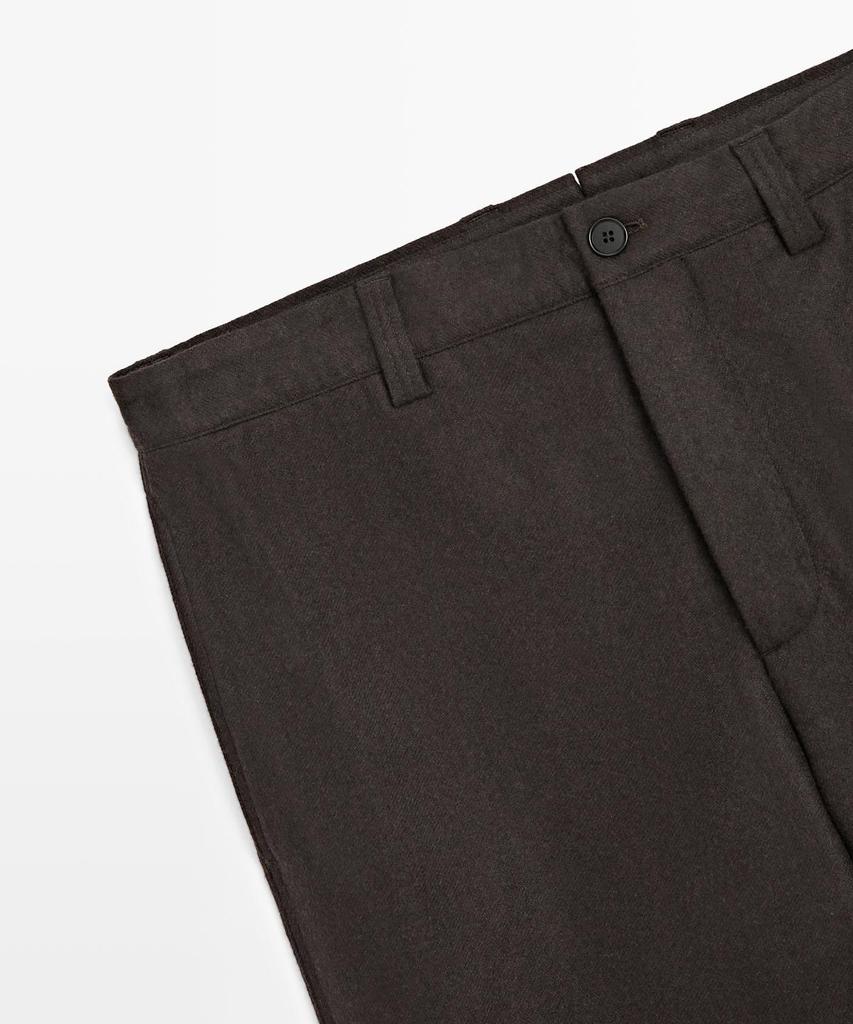 Masimodutti Total Look Wool Blend Pants