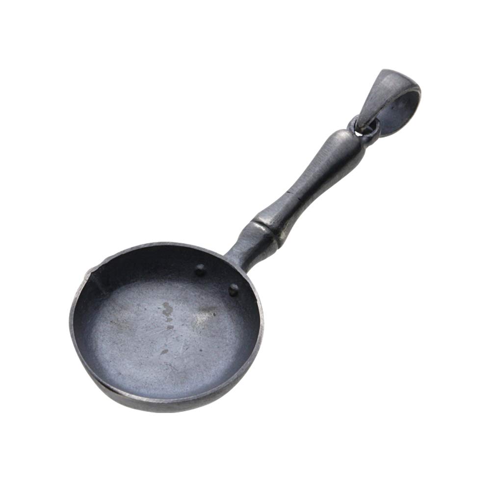 

Frying pan pendant silver p0725 [Cenote] [925 accessories]