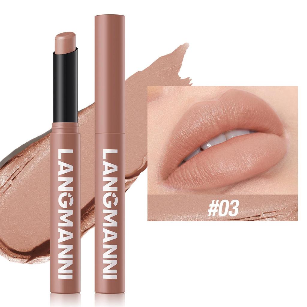 Nový rotujúci zamatový matný rúž Dlhotrvajúci vodeodolný rúž Nepriľnavý Cup Stain Tint Kozmetika Ceruzka Liner Makeup