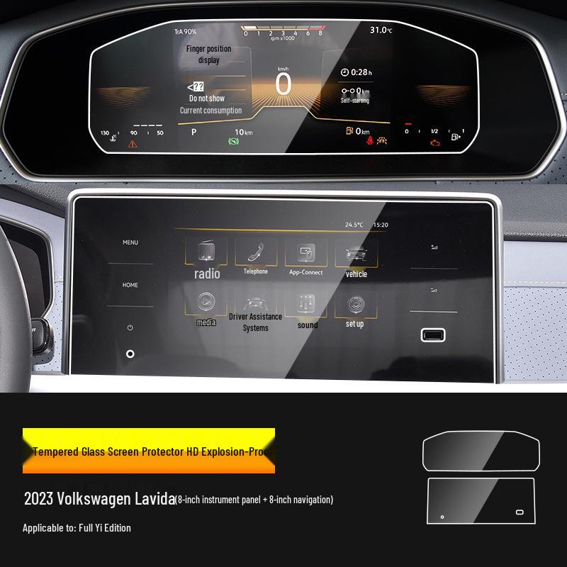 Volkswagen Lavida PLUS Console & Dashboard Tempered Protection Film
