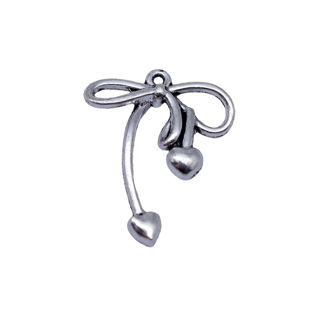 Pendants Bow With Crown Charms For Princess Themed Jewelry Making Alloy