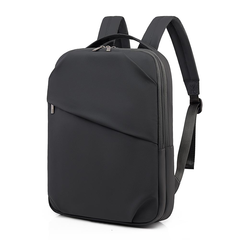 Sleek Minimalist Backpack with Front Zipper Pocket and Padded Shoulder Straps