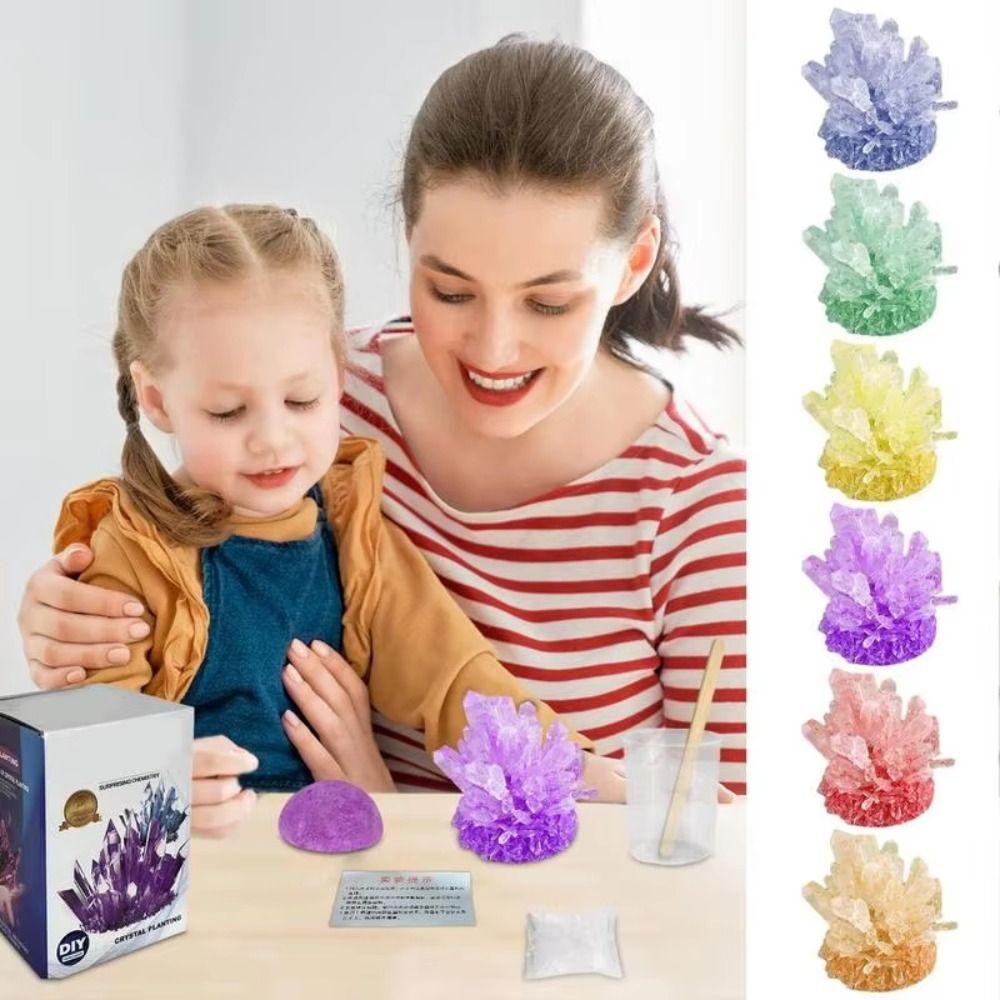 Grow a Crystal Science Experiments Toy Easy To Grow Crystal Making Kit  Boys