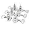 1:18 Gear Ratio Guitar Tuners Knob Enclosed Robust Silver Electric Guitar String Knob Tuning Pegs