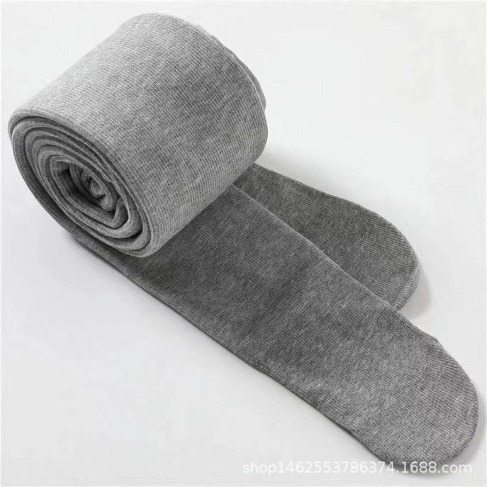 

Леггинсы из хлопка с вертикальной полоской, колготки с высокой талией и плотные колготки из флиса one size серый