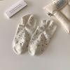 5 Pairs of Female Spring and Summer Light Mouth Solid Color Polka Dot Can Not Fall Off The Invisible Socks