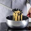 Silicone Stainless Steel Non-Scalded Grill Clip And Pasta Spoon Set, Sturdy Toothed Pasta Fork, Spaghetti Spoon And Food Clip