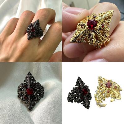 Comfortable Rings Daily Wear Rings Vintage Statement Rings Gothic Finger Jewelry Suitable for Parties and Gatherings