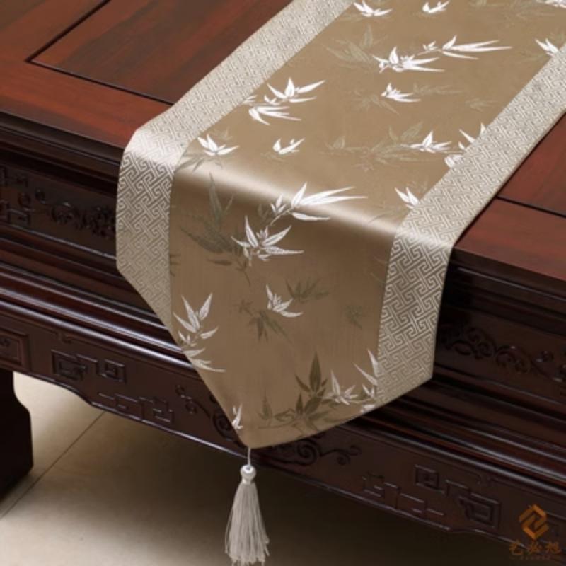 

Новый китайский стиль тканый парчовый настольный флаг, современная мода, простой настольный флаг, сельский обеденный стол, чайный стол, скатерть 33*300cm