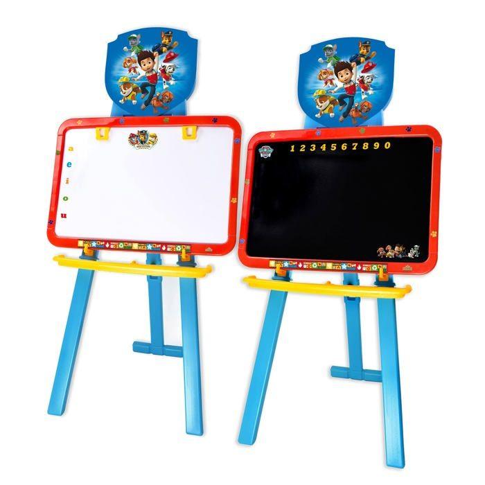 Chevalet tableau plastique - Paw Patrol - Paw Patrol - 2 pieds - 45x47x96 cm - Blanc - 1.3 kg - Loisirs créatifs