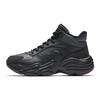 Anta Walker Leather Lined Warm Thickened Winter High-Top Casual Shoes Kids Casual Shoes Black 922618923-3