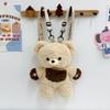 Cute Plush Teddy Bear Shaped Backpack Suitable For Girls Daily Use Outfits