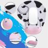 T3EE Cartoon Cow Mouse Pad With Integrated Wrist Cushion Firm Rubber Grip Wrist Support Mousepad For Desktop Stability