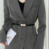 Stylish Korean Double Buckle Waist Belt For Women Perfect For Dresses Sweaters Coats